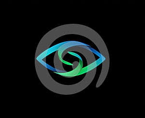 Abstract Gradient Eye Logo