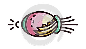 Abstract Eye with Tech Elements. Digital Vision and AI. vector design Generative AI