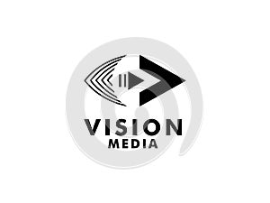 Abstract Eye Vision Logo, Creative Vision logo vector template