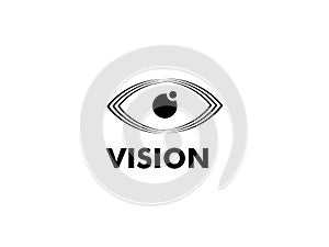 Abstract Eye Vision Logo, Creative Vision logo vector template