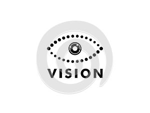 Abstract Eye Vision Logo, Creative Vision logo vector template