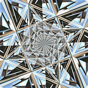 Abstract faceted background. photo
