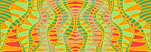 Abstract fantasy ornamental pattern, ethnic style, stylish background. Vector hand drawn illustration with colorfool psychedelic photo