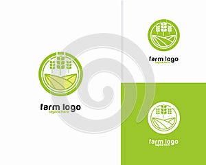 Abstract Farm logo design concept, Agriculture logo template