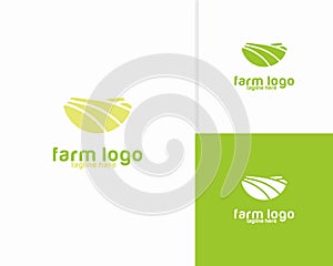 Abstract Farm logo design concept, Agriculture logo template