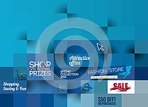 Abstract Fashion Sale Poster Template