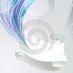 Abstract Feather Art Pattern Background