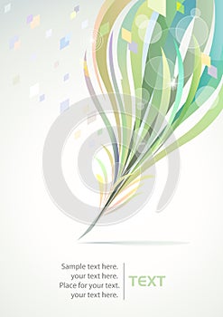 Abstract Feather Pattern Background