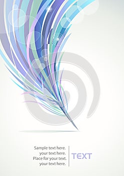 Abstract Feather Pattern Background