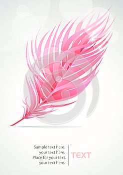 Abstract Feather Pattern Background