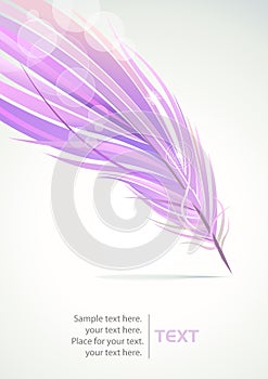 Abstract Feather Pattern Background