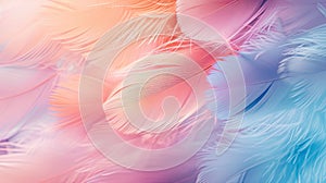 Abstract feather pattern, pastel color background
