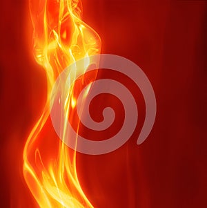 Abstract female fire