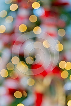 Abstract festive blurry background. Beautiful bokeh. Camera lenses effect.