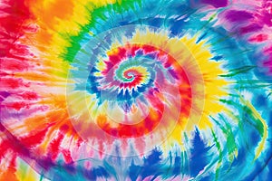 Abstract festive colorful background, Bright round Tie Dye pattern illustration.