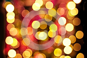 Abstract festive elegant background of blurred with bokeh lights