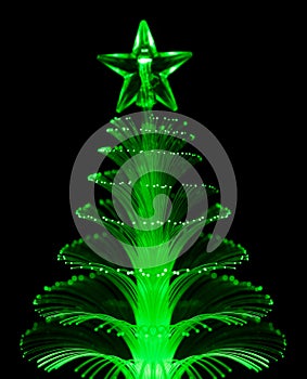 Abstract fiber Optic Christmas Tree