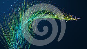 Abstract fiber optics background