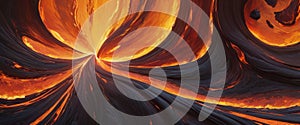 Abstract Fiery Vortex Background