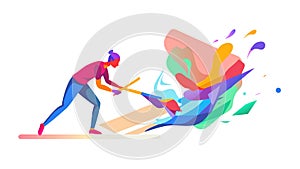 Abstract Figures in Motion Vector Art, vector design Generative AI