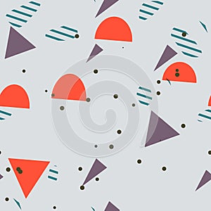 Abstract Figures Seamless Pattern - Repeating ornament for textile, wraping paper, fashion etc. photo