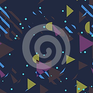 Abstract Figures Seamless Pattern - Repeating ornament for textile, wraping paper, fashion etc. photo