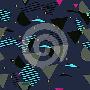Abstract Figures Seamless Pattern - Repeating ornament for textile, wraping paper, fashion etc. photo