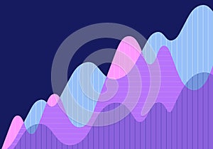 Abstracto financiero línea a dardos en bolsa sobre el 