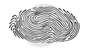 Abstract Fingerprint Spiral Pattern Vector Design, vector design Generative AI