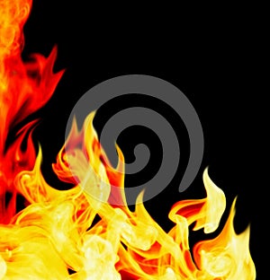 Abstract fire background