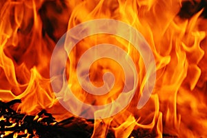 Abstract fire background photo