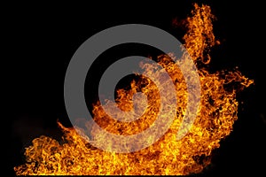 Abstract Fire flames, Blaze fire flame texture for banner background, Conceptual image of burning fire, Perfect fire particles on