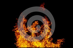 Abstract Fire flames, Blaze fire flame texture for banner background, Conceptual image of burning fire, Perfect fire particles on