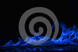 Abstract Fire flames isolated on black background