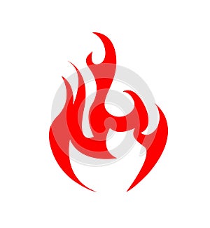 Abstract Fire Icon vector