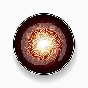 Abstract fire swirl vortex circular border