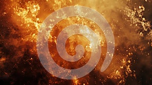 Abstract Firestorm Texture Background, Orange Flame Effect photo