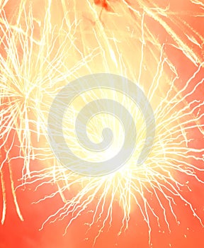 Abstract Firework Explode Background