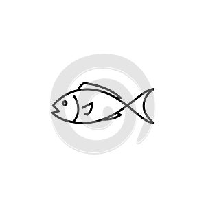 Abstract fish icon vector illustration