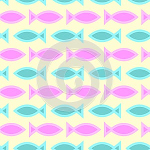 Abstract fish pattern stock