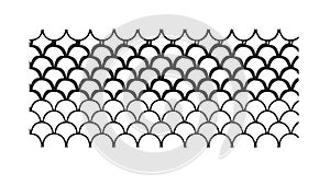 Abstract Fish Scale Pattern, Geometric Repeating Texture, vector design Generative AI