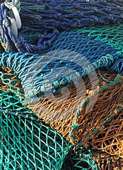 Abstract of fishing nets