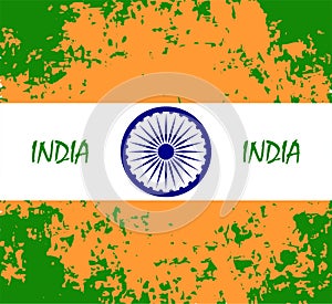 Abstract flag of IndiaIndian Independence Day