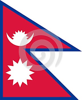 Abstract Flag Nepal