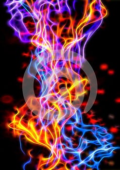 Abstract flame background