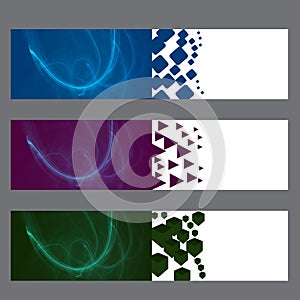 Abstract Flame Banners