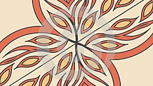 Abstract Flame Pattern Art, vector design Generative AI