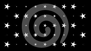 Abstract Flat Design Shapes Background Loop