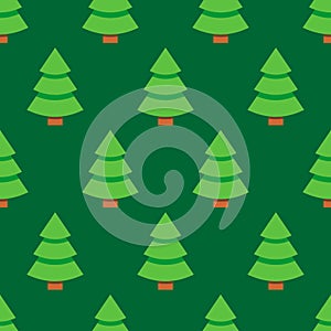 Abstract flat style seamless christmas pattern