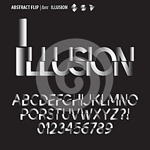 Abstract Flip Alphabet and Digit Vector